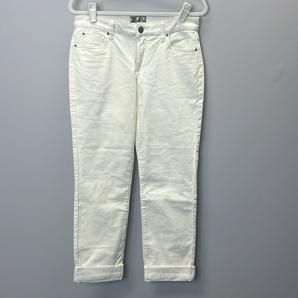 Kut from the Kloth Cream Corduroy Pant Size 6 NWOT - Picture 2 of 14
